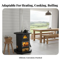 Indoor Heating Gasification Stove, double energy source Coal & Wood, Rural Multifunctional 2025 Model