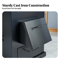 Gasification Stove, double energy Wood Heater, Smokeless Energy-Saving Stove, Thickened Winter Heating, Outdoor Rural Cooking