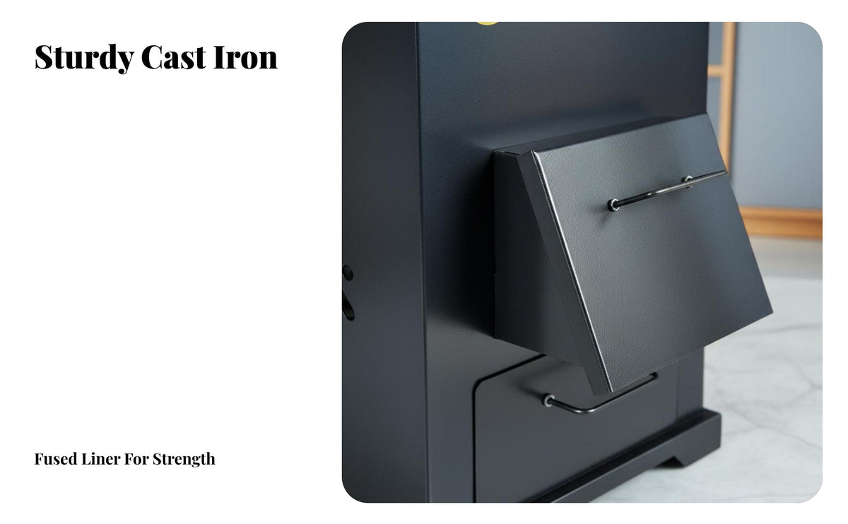 Gasification Stove, double energy Wood Heater, Smokeless Energy-Saving Stove, Thickened Winter Heating, Outdoor Rural Cooking