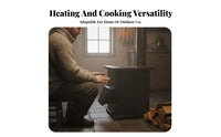 Gasification Stove, double energy Wood Heater, Smokeless Energy-Saving Stove, Thickened Winter Heating, Outdoor Rural Cooking