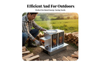Square Chimney Downward Exhaust Gasification, Energy Efficient, Rural Heating