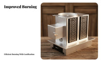 Square Chimney Downward Exhaust Gasification, Energy Efficient, Rural Heating