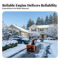 winter sweeper, small Walk-Behind winter Removal Machine, Gas Powered, Multi-Scene Use, Deep grip Tires