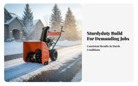 winter sweeper, small Walk-Behind winter Removal Machine, Gas Powered, Multi-Scene Use, Deep grip Tires