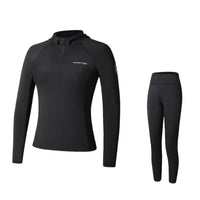 Women's Two-Piece Wetsuit, Long Sleeve, Full Coverage Sun Protection, UPF50+, Breathable Fit, Surfing, Beach, Diving