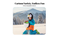 Plush Creature Helmet Cover, Skiing, Kids & Adults, Balance Random Cartoon Design