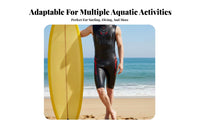 sleek Skin Wetsuit, Sleeveless short wetsuit, Waterproof Thermal wave riding Suit, multi-sport Gear for Men