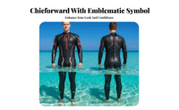 Multi-Sport Diving Suit, 5/3mm High-Performance Super Stretch, Sleek Skin, Thermal Aquatic Wetsuit for Men