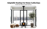 Wood Burning Heater, Winter Smokeless Stove, Indoor Outdoor Firewood Oven, Multi-Functional, Removable, Thick Carbon Steel,