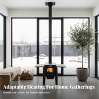 Wood Burning Heater, Winter Smokeless Stove, Indoor Outdoor Firewood Oven, Multi-Functional, Removable, Thick Carbon Steel,
