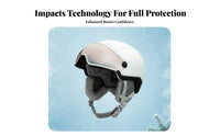 Ski Helmet, Integrated Goggles, Adult Unisex, Protective, Breathable, Ventilated Design