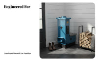 Wood Heating Stove, Home Use, New Edition, Compact Size, Insertable Kang, High Performance, Upgraded Water Reservoir