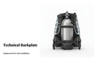 Technical Diving Backplate, Artistic Pattern, Unisex, Comfortable Support