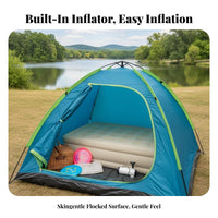 Inflatable Mattress, Automatic Air Bed, Portable Camping Tent Mat, 40cm Raised, Built-in Pump