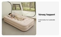 Inflatable Mattress, Automatic Air Bed, Portable Camping Tent Mat, 40cm Raised, Built-in Pump