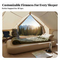 Inflatable Mattress, Automatic Air Bed, Single/Double, Outdoor Camping, Home Floor Mat