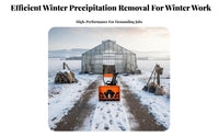 Winter Sweeper, Compact Hand-Push, Gas Engine, Deep Grip Tires, Multi-Scene Use