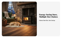 Wood Burning Stove, two-sidedSided Fireplace Heater, Energy-Saving Multi-Functional Oven for Home Heating & Cooking