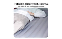 luxury compact Folding Car Mattress, Inflatable Travel Bed, Portable SUV Trunk Sleeping Pad, Automatic air inflator, Camping, highway outing