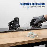 Ski Wax Snowboard Maintenance Tool, Double & Single Board Care, Transparent Ski Equipment Accessory