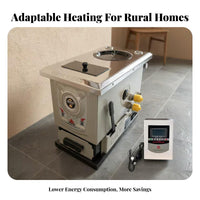 Multienergy Heating Boiler Wood Electric, Home Radiator, Floor Heating, Rural Small heater