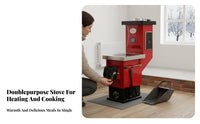 Household Heating Stove, Energy-Saving Rural Boiler, Multicombustible material, Cooking & Heating