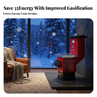 Household Heating Stove, Energy-Saving Rural Boiler, Multicombustible material, Cooking & Heating