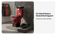 Household Heating Stove, Energy-Saving Rural Boiler, Multicombustible material, Cooking & Heating