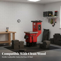 Household Heating Stove, Energy-Saving Rural Boiler, Multicombustible material, Cooking & Heating