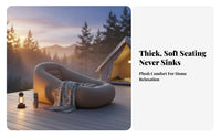 Inflatable Sofa Chair, Automatic Air Lounge, Single padded mat Recliner for Bedroom, Camping, Lazy Mattress