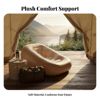 Inflatable Sofa Chair, Automatic Air Lounge, Single padded mat Recliner for Bedroom, Camping, Lazy Mattress