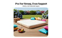 Inflatable Mattress, PVC Silk Flocked Air Bed, Outdoor Camping, Double/Triple, Adjustable Firmness