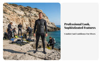 Diving Wetsuit, 2.5mm/3.5mm/5mm Dark Enigma Series, Split & Full torso, Men & Women, diving Suit