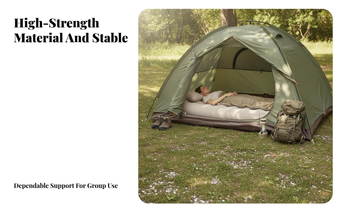 PVC Inflatable Mattress, Folding Bed, Automatic air inflator, Outdoor Camping, Thickened, Multi-Person, Portable
