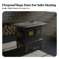 Energy-Saving Gasification Stove, Smokeless Dual Fuel, Indoor Rural Home, Thickened Oven