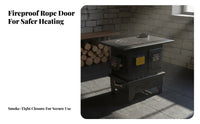 Energy-Saving Gasification Stove, Smokeless Dual Fuel, Indoor Rural Home, Thickened Oven