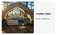 Inflatable Mattress, superFirm Home Outdoor Air Bed, Automatic Elastic Fiber, Camping Tent Moistureresistant Sleeping Pad