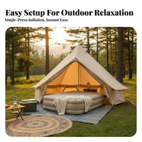 Inflatable Mattress, superFirm Home Outdoor Air Bed, Automatic Elastic Fiber, Camping Tent Moistureresistant Sleeping Pad