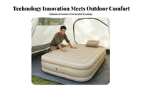 Inflatable Mattress, superFirm Home Outdoor Air Bed, Automatic Elastic Fiber, Camping Tent Moistureresistant Sleeping Pad