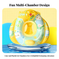 Children's float Ring, Thickened Anti-Rollover Seat Float, 1-6 Years, Cartoon Design, Boys & Girls
