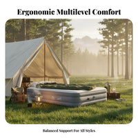 Automatic Inflatable Mattress, Cheese Fluff Bed, Portable Camping Sleeping Pad, Home Base Mat