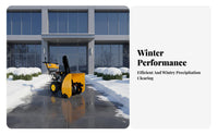 small winter clearing device, Hand-Push winter Removal Machine, Highperformance, Home Property Use, Anti-Slip Tires