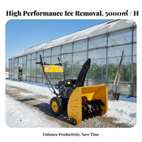 small winter clearing device, Hand-Push winter Removal Machine, Highperformance, Home Property Use, Anti-Slip Tires