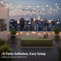 Inflatable Mattress, Automatic Air Bed, Folding Sleeping Pad, Built-in Pump, Outdoor Camping, Home Use