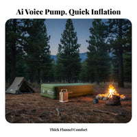 Inflatable Mattress, Automatic Air Bed, Folding Sleeping Pad, Built-in Pump, Outdoor Camping, Home Use