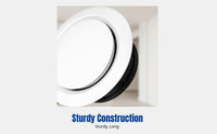 Central Air Conditioning Outlet, Round Exhaust Vent, Clean Air System Diffuser, Adjustable Air Circulation, Home Twist Cover