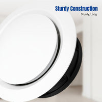 Central Air Conditioning Outlet, Round Exhaust Vent, Clean Air System Diffuser, Adjustable Air Circulation, Home Twist Cover