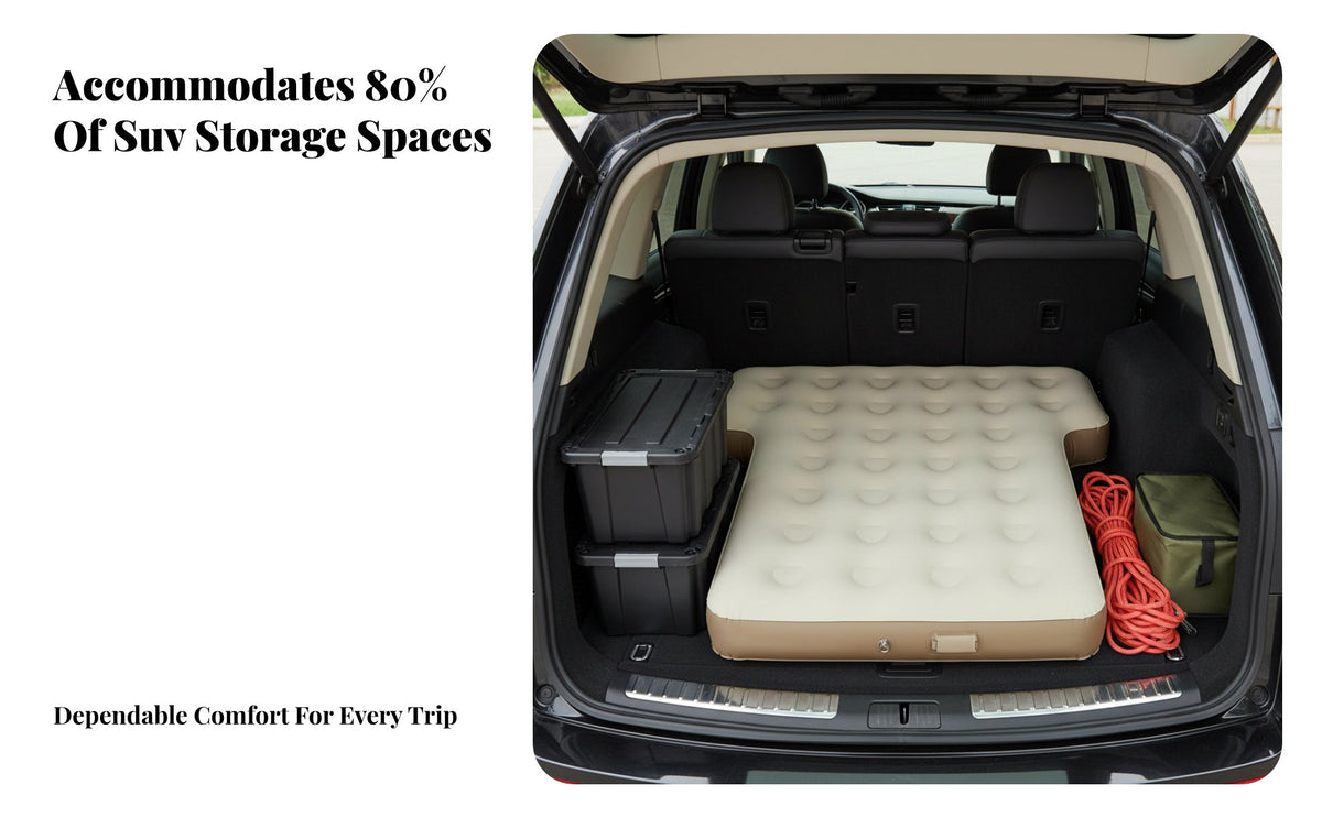 Inflatable Car Mattress, Automatic Air Bed, SUV Trunk Sleeping Pad, Portable Car Sleeping Mattress