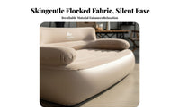 Inflatable Sofa Bed, Automatic Air Mattress, Portable Outdoor Lounger, Camping, Foldable Design