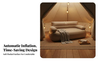 Inflatable Sofa Bed, Automatic Air Mattress, Portable Outdoor Lounger, Camping, Foldable Design